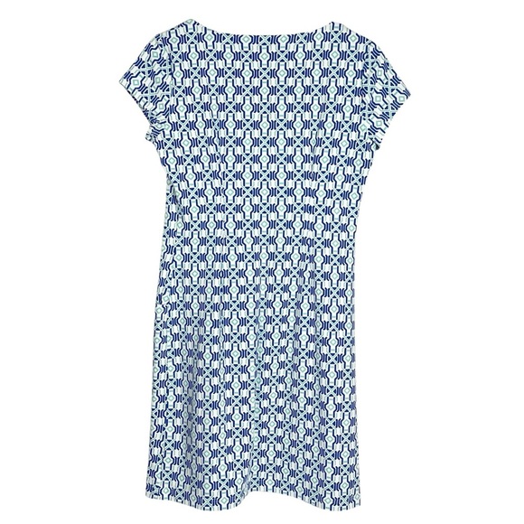 J. MCLAUGHLIN Short Sleeve Knit Patterned Dress Size Medium - Picture 5 of 6